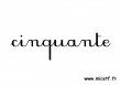 nombre cinquante c
