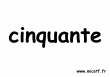 nombre cinquante s