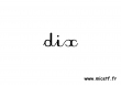 nombre dix c
