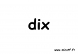nombre dix s