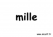 nombre mille s