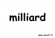 nombre milliard s