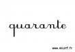 nombre quarante c