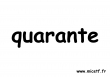 nombre quarante s