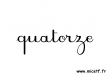 nombre quatorze c