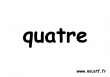nombre quatre s