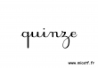 nombre quinze c