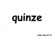 nombre quinze s