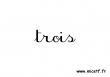 nombre trois c