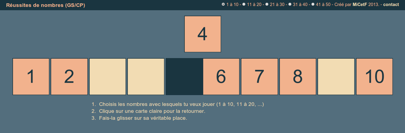 Réussite des nombres